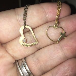 One Post/ 2 Necklaces